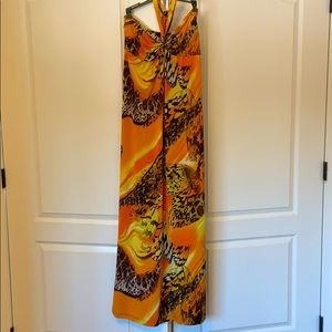 Halter 70's Style Maxi Dress